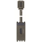 VIMAR - Presa HDMI 2.1B con cavo a 90 gradi metal - Standard Keystone, uscita cavo a 90 gradi.