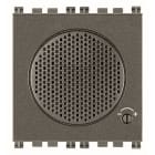 VIMAR - Suoneria Elettronica 3 Sequenze Metal Regolabili in Volume 12V~ 50-60 Hz o 12Vdc - Tritonale, Bitonale, Ronzatore - 2 Moduli