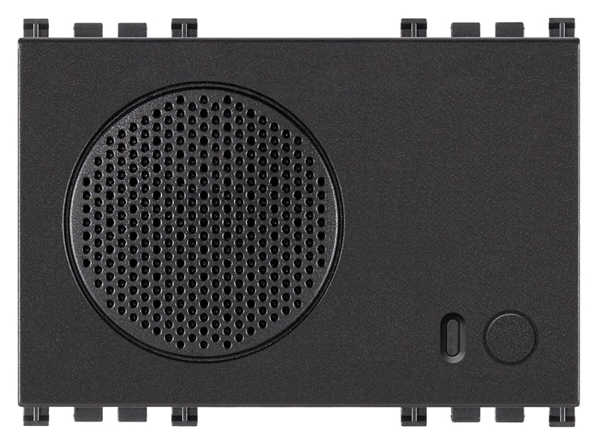 VIMAR - Sirena da Interno Grigio - 2 Suonerie Selezionabili, Volume Beep, Led Rosso - 3 Moduli