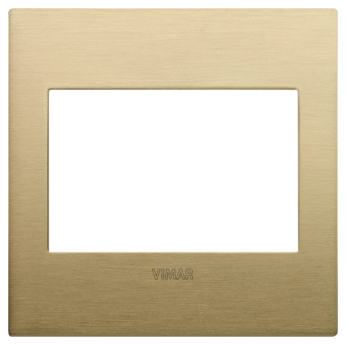 VIMAR - PLACCA CLASSIC 3M BS OTTONE SPAZZOLATO