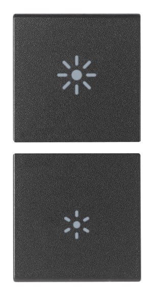 VIMAR - DUE MEZZI TASTI 1M DIMMER GRIGIO