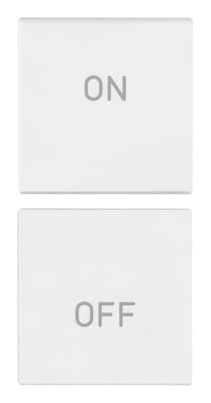 VIMAR - DUE MEZZI TASTI 1M ON/OFF ANTIBAT.BIANCO