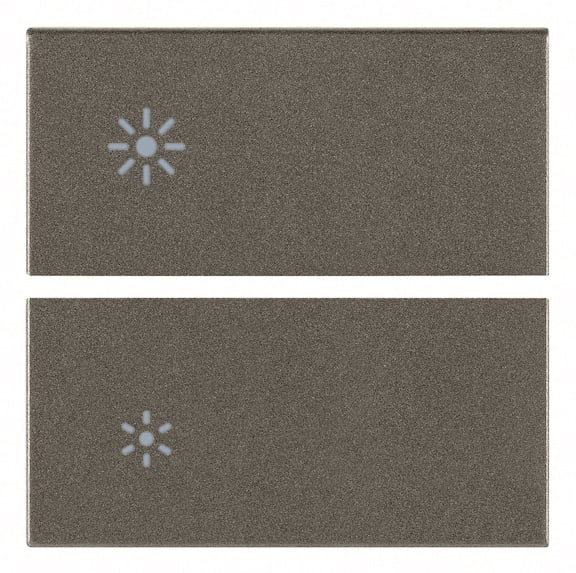 VIMAR - DUE MEZZI TASTI 2M DIMMER METAL