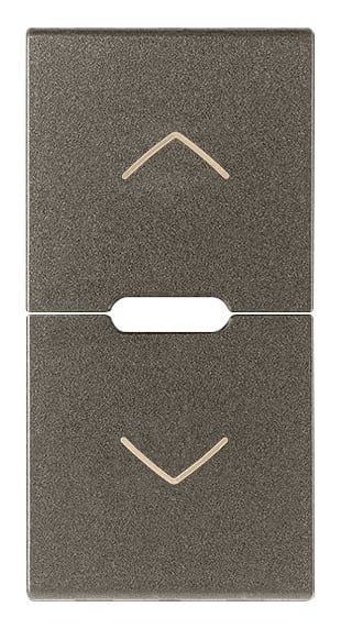 VIMAR - DUE MEZZI TASTI 1M SIMBOLI FRECCE METAL