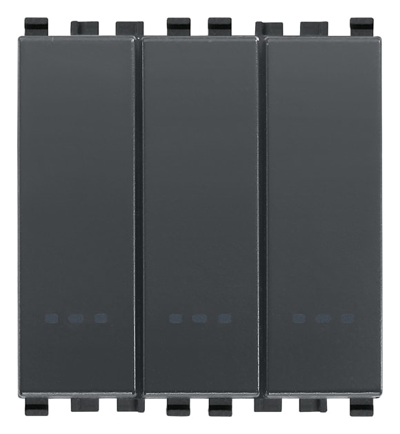 VIMAR - TRE INTERRUTTORI 1P 20AX GRIGIO