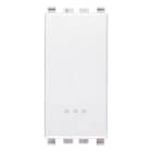 VIMAR - Deviatore 1P 20Ax Bianco Illuminabile Tasto Sostituibile Max 250 W Per Lampade Con Alimentatore Integrato