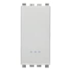 VIMAR - Deviatore 1P 20Ax Illuminabile Tasto Sostituibile Max 250 W Per Lampade Con Alimentatore Integrato