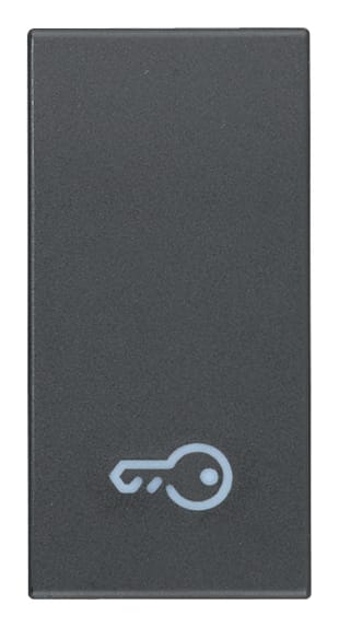 VIMAR - Tasto Intercambiabile 1 Modulo Simbolo Chiave Grigio Illuminabile