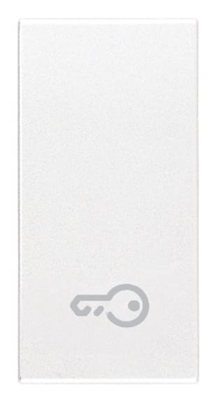 VIMAR - Tasto Intercambiabile 1 Modulo Illuminabile Bianco con Simbolo Chiave