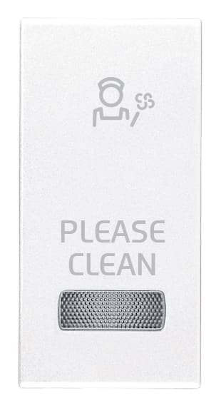 VIMAR - TASTO 1M CON DIFFUSORE SIMB. PLS BIANCO