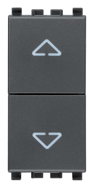 VIMAR - DUE PULSANTI INTERBLOCC.NO+NO 10A GRIGIO