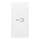 VIMAR - Tasto 1M Simbolo Chiave Assiale Bianco - Intercambiabile Modulo Comandi Illuminabile