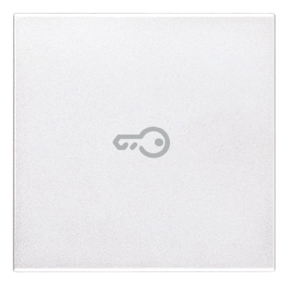 VIMAR - Tasto 2M Simbolo Chiave Assiale Bianco - Intercambiabile 2 Moduli Comandi Illuminabile
