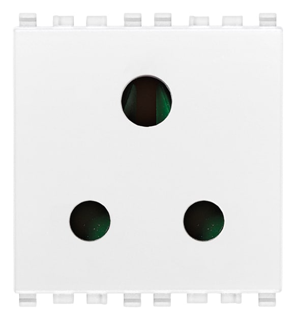 VIMAR - PRESA SICURY 2P+T 5A INGLESE BIANCO