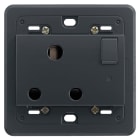 VIMAR - PRESA 2P+T 15A INGLESE INTERR. GRIGIO