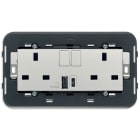 VIMAR - 2 PRESE 2P+T 13A BS +INT +USB A+C NEXT
