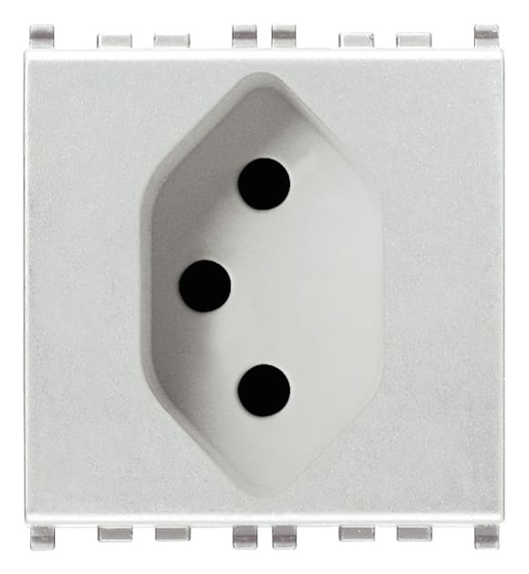 VIMAR - Presa Sicury 2P+T 10A Svizzero 13 Next - Standard Tipo 13, 2 Moduli