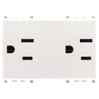 VIMAR - 2 PRESE SICURY 2P+T 15A USA+SASO BIANCO