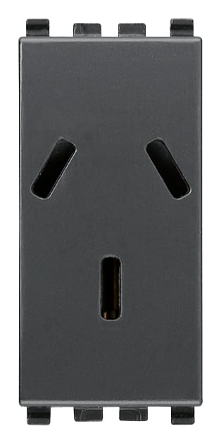 VIMAR - PRESA SICURY 2P+T 10A ARGENTINO GRIGIO