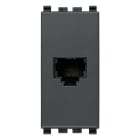 VIMAR - Presa RJ11 6/4 Grigio - 6 Posizioni 4 Contatti Morsetti a Vite