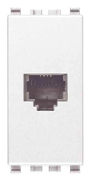 VIMAR - Presa RJ11 6/4 Bianco - Morsetti a Vite