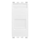 VIMAR - Presa RJ11 6/4 con Portello Antipolvere, 6 Posizioni 4 Contatti, Morsetti a Vite - Bianco