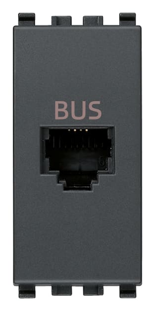 VIMAR - Presa RJ11 Speciale per Bus Grigio con Morsetti a Vite