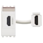 VIMAR - Presa HDMI 2.1B Bianco Standard Keystone - Aggancio Keystone, Design Bianco