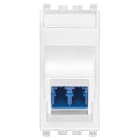 VIMAR - Presa Ottica Monomodale 9/125 µm con Adattatore Lc Duplex Bianco