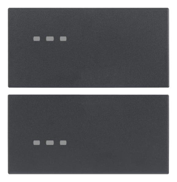 VIMAR - DUE MEZZI TASTI 2M NEUTRO PERS. GRIGIO