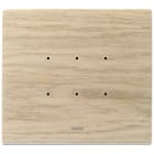 VIMAR - Placca Elettronica 3 Moduli in Legno Naturale Rovere Sbiancato