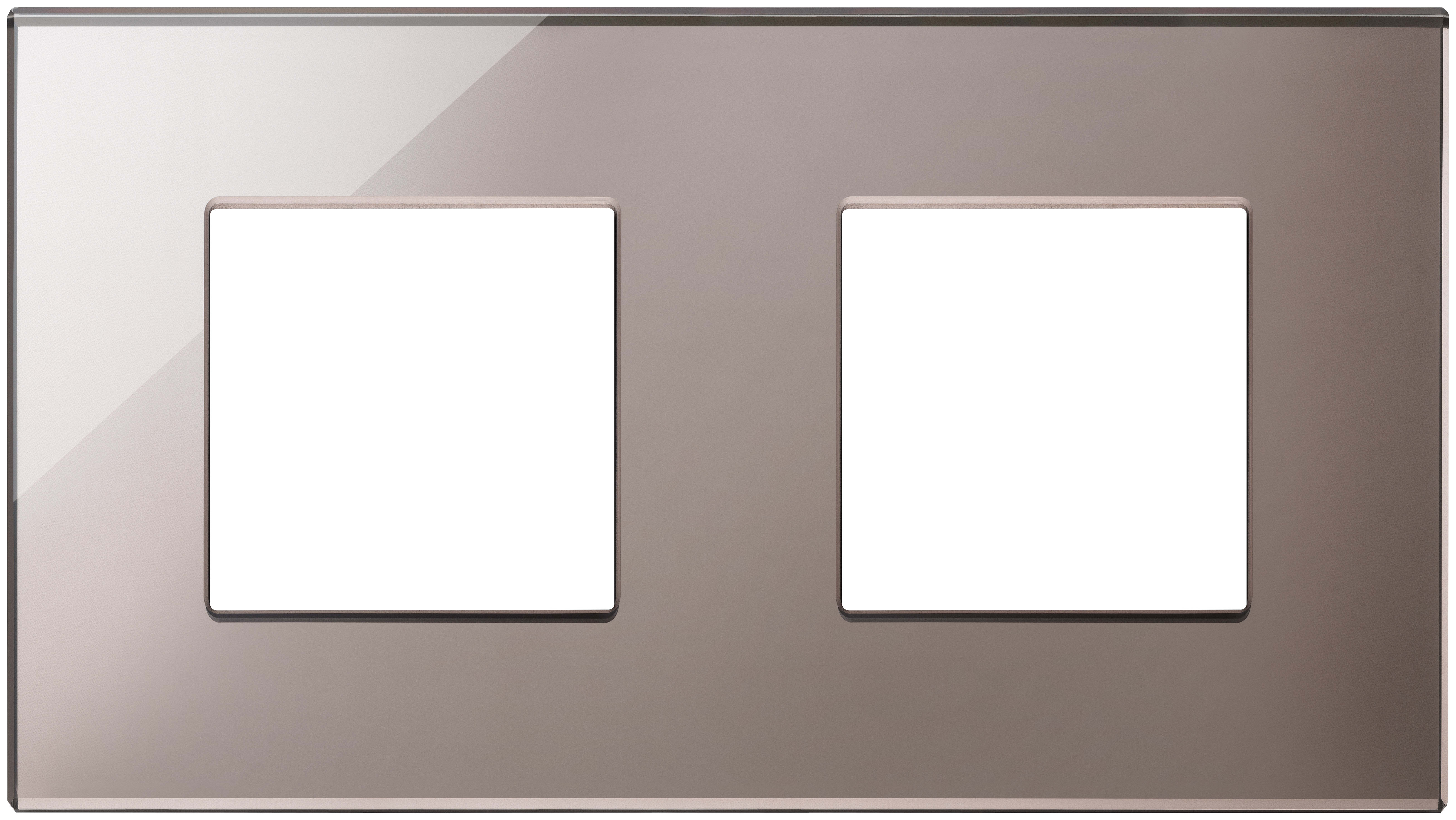 VIMAR - PLACCA 4M (2+2)INT71 BRONZO LUCENTE