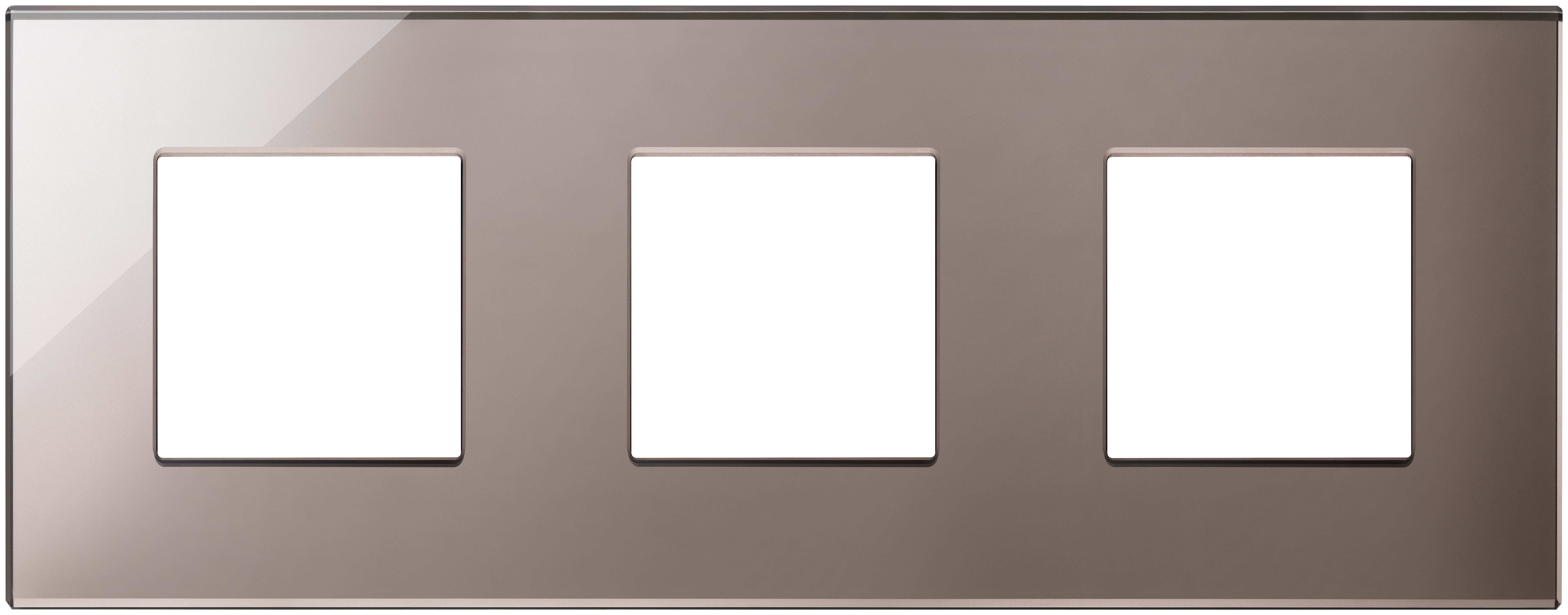 VIMAR - PLACCA 6M (2+2+2) INT71 BRONZO LUCENTE