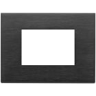 VIMAR - PLACCA 3M NERO SPAZZOLATO