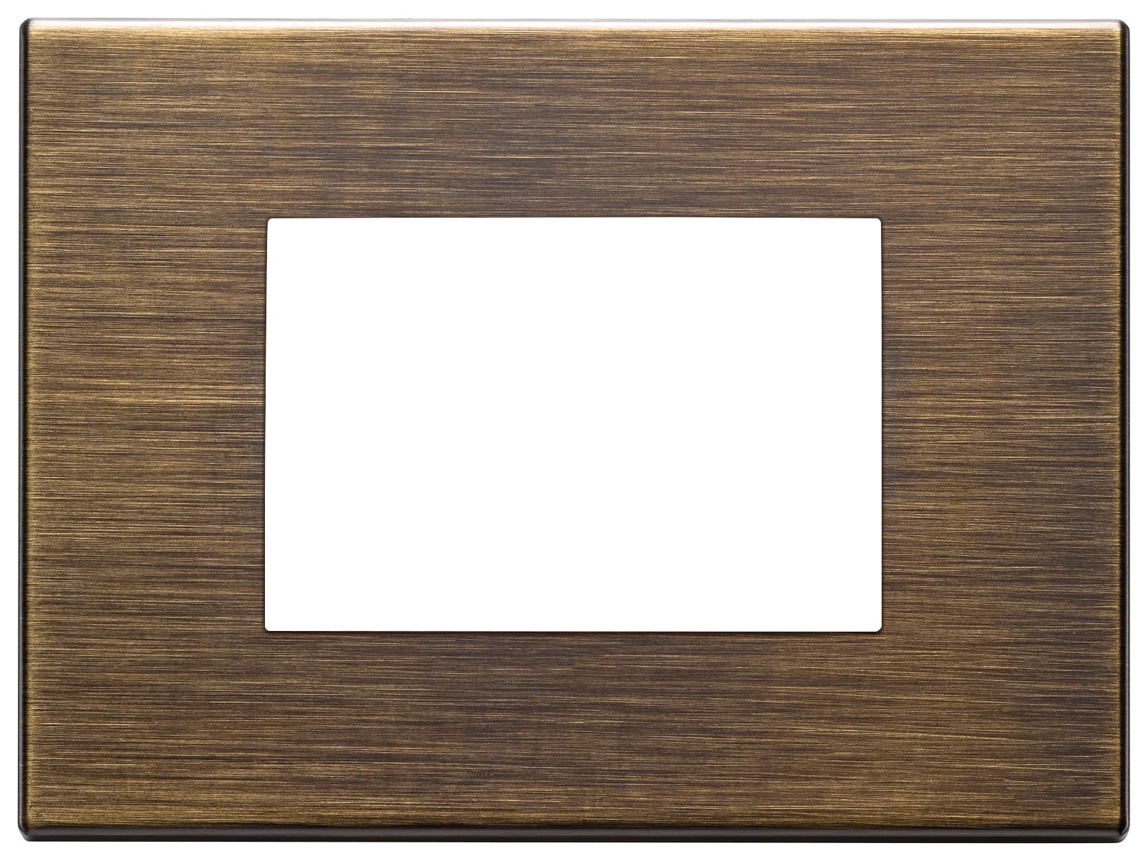 VIMAR - Placca 3M Bronzo Antico Spazzolato - Moduli Metallo Esclusivo