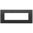 VIMAR - PLACCA 7M NERO SPAZZOLATO