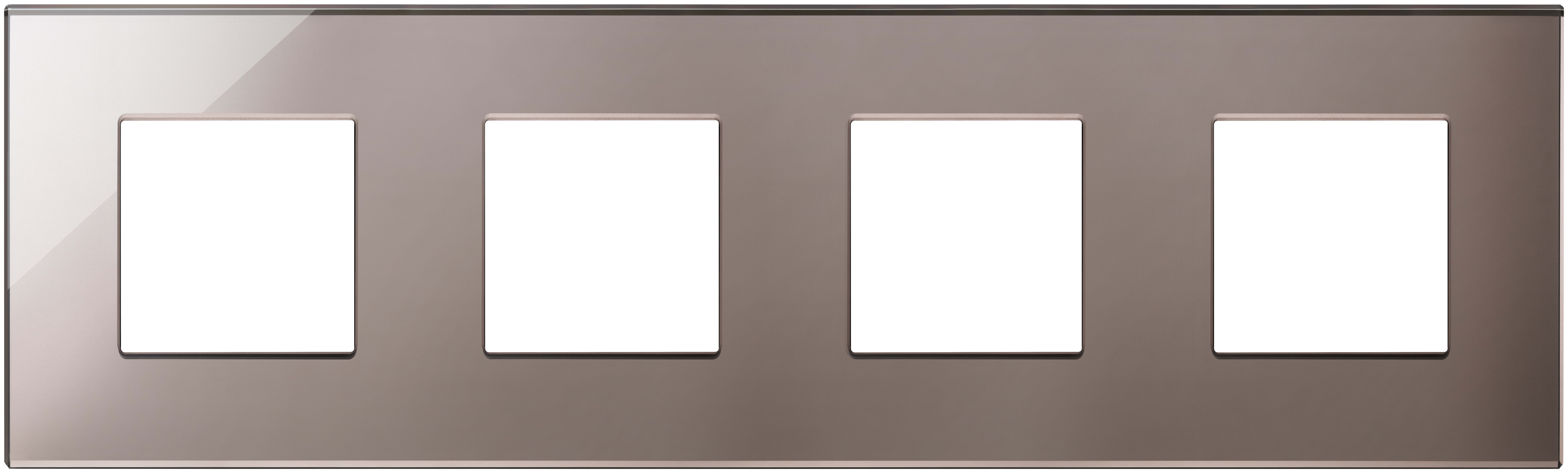 VIMAR - PLACCA 8M (2+2+2+2)INT71 BRONZO LUCENTE