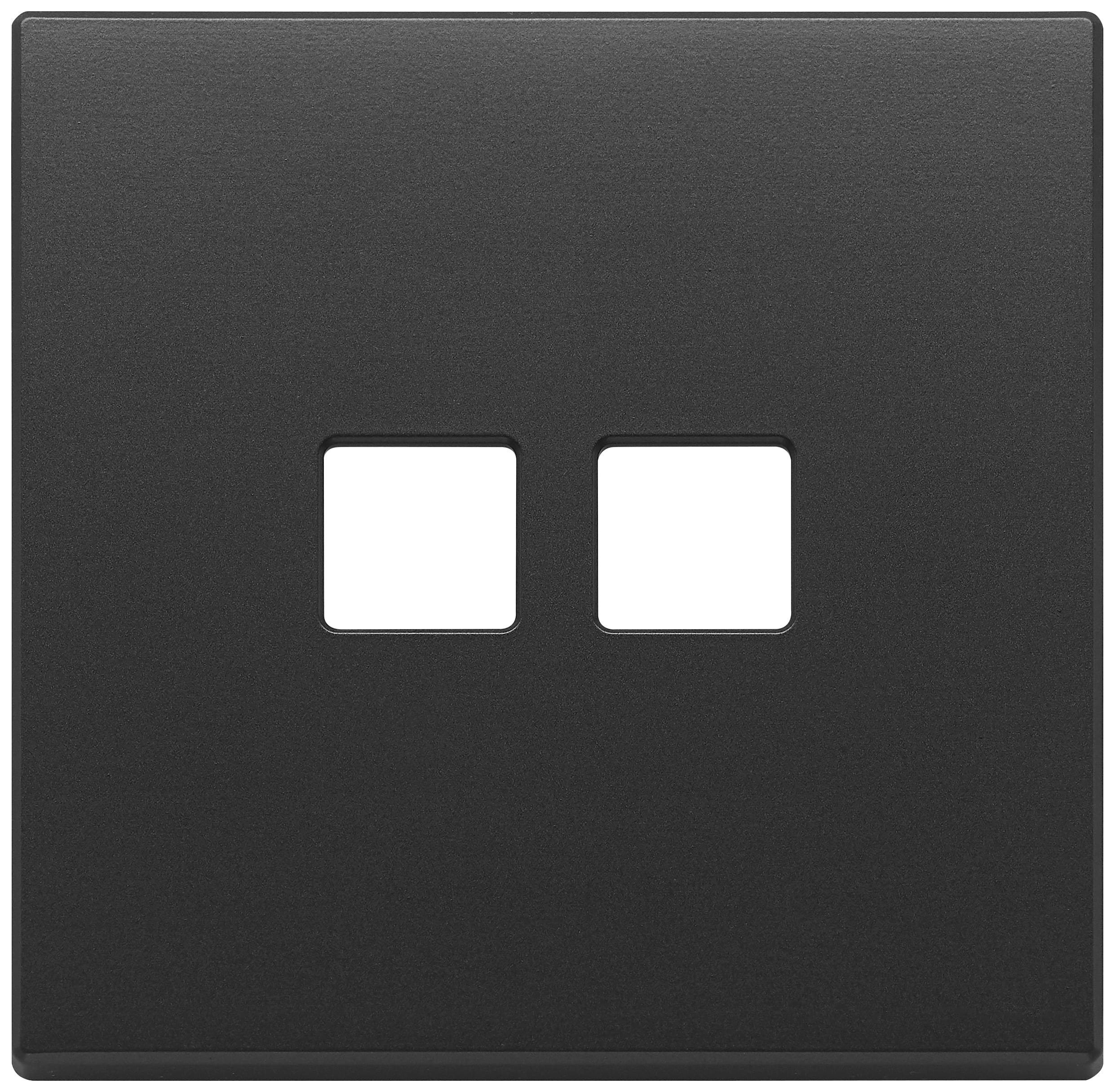 VIMAR - PLACCA 2MX2 FLAT GRIGIO ANTRACITE