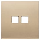 VIMAR - PLACCA 2MX2 FLAT ORO SATINATO