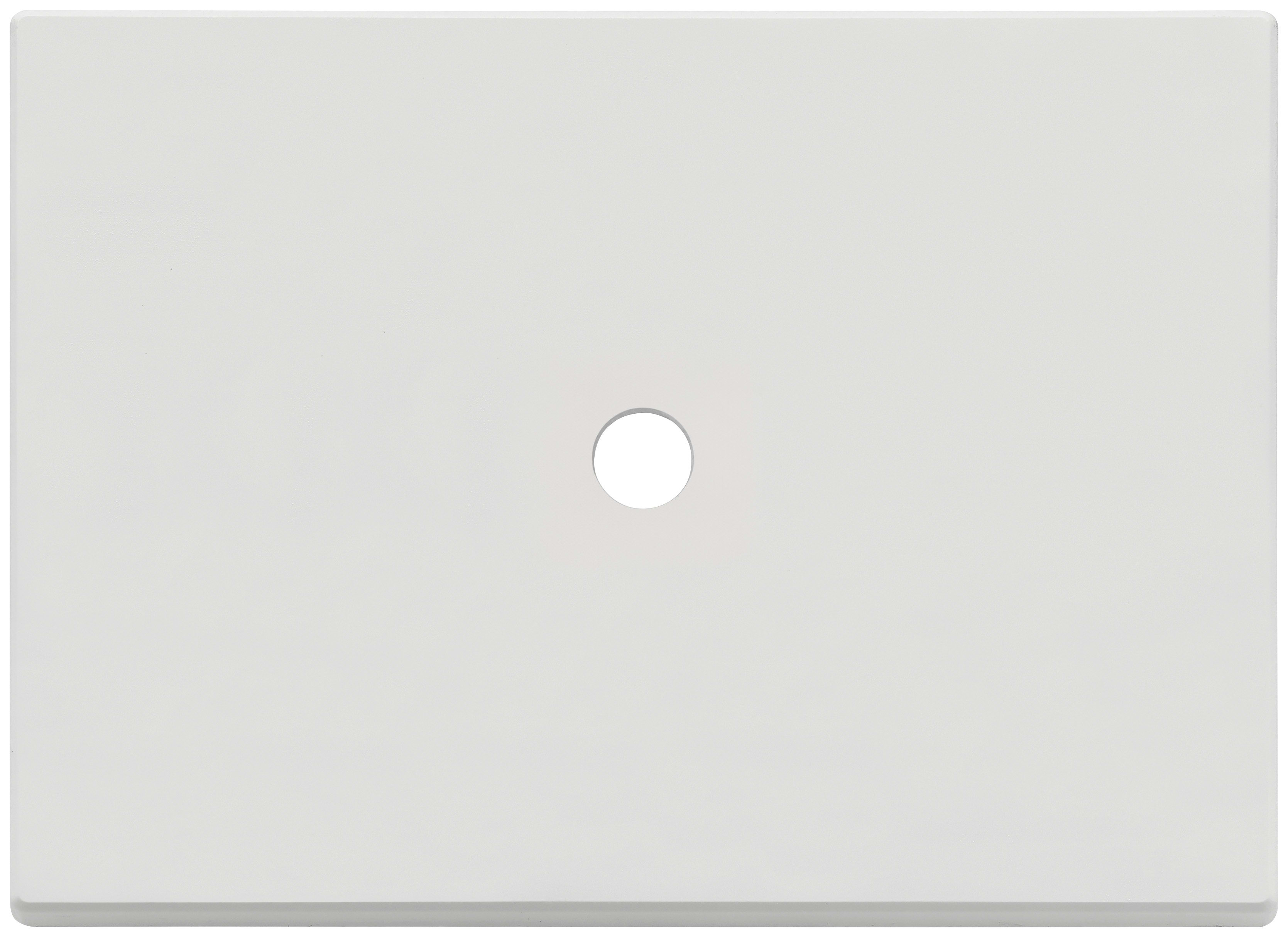 VIMAR - Placca Tondo Bianco Matt 3 Moduli Metallo Un Comando Apparecchi Sedi Libere Copriforo 21041