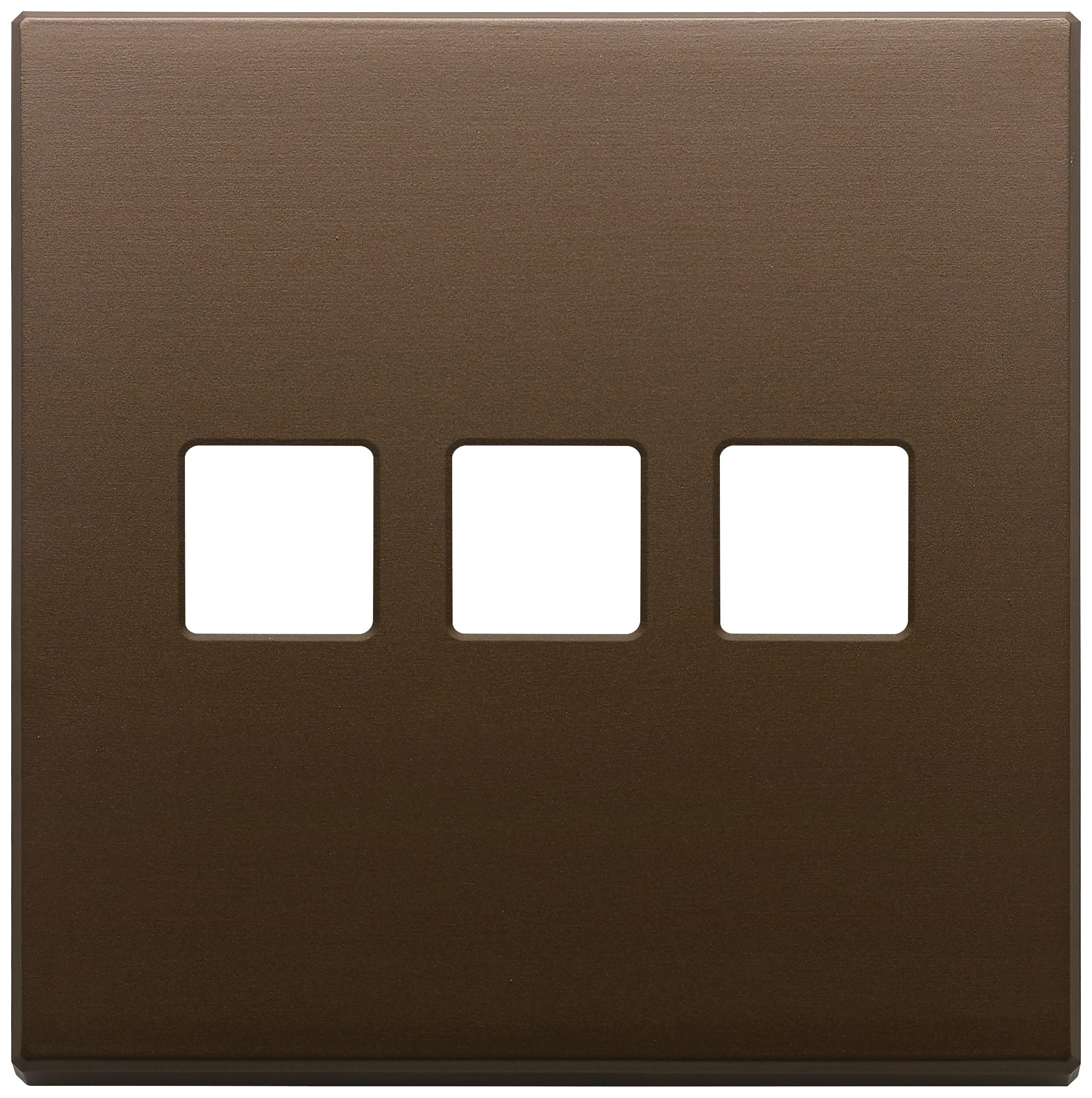 VIMAR - PLACCA 3MX3 BS FLAT BRONZO SCURO SPAZZ.