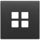 VIMAR - PLACCA 2MX4 FLAT GRIGIO ANTRACITE