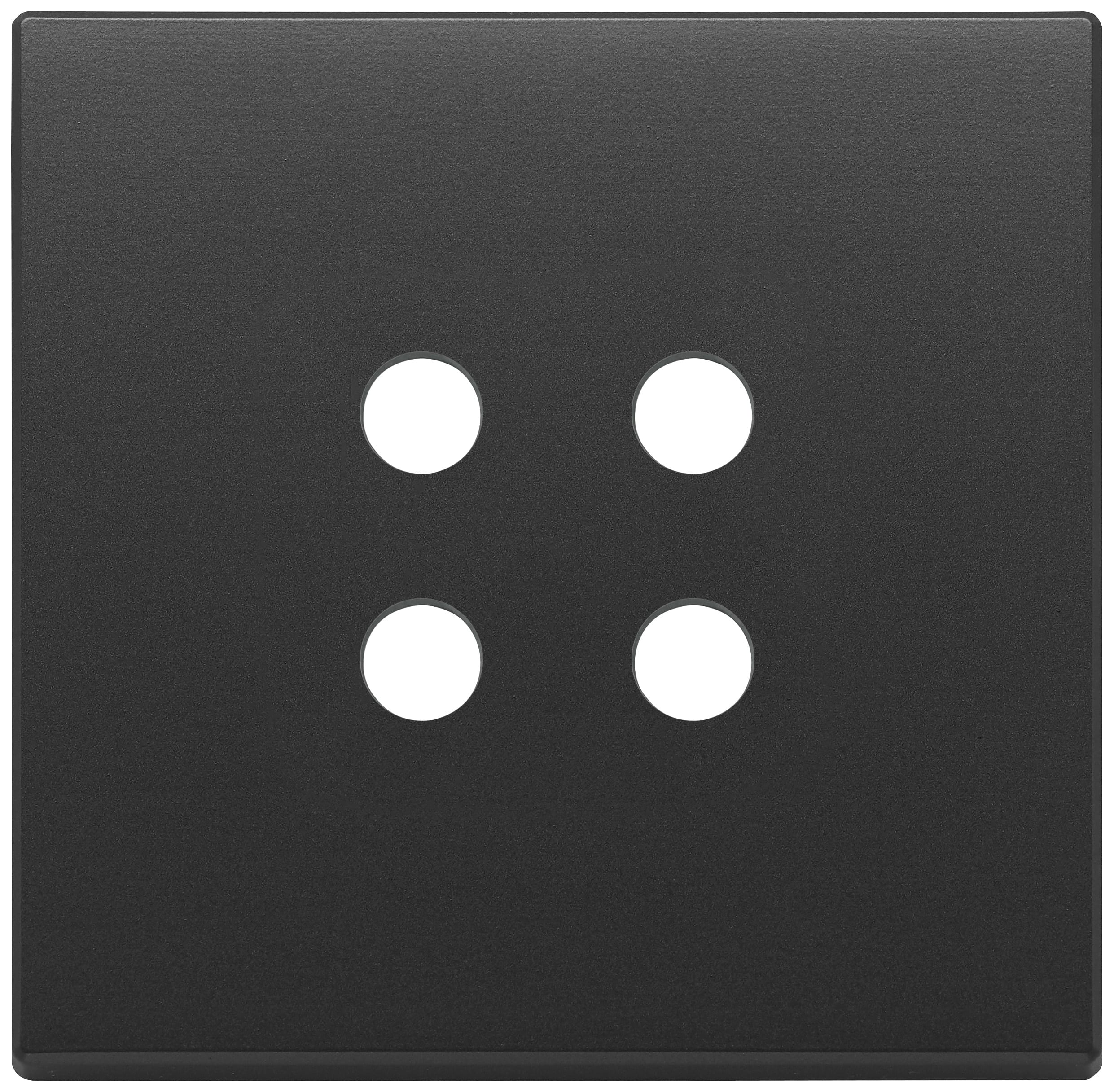 VIMAR - Placca 2 Moduli Tondo Grigio Antracite per Comandi Domotici/Knx