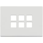 VIMAR - PLACCA 3MX6 FLAT BIANCO MATT