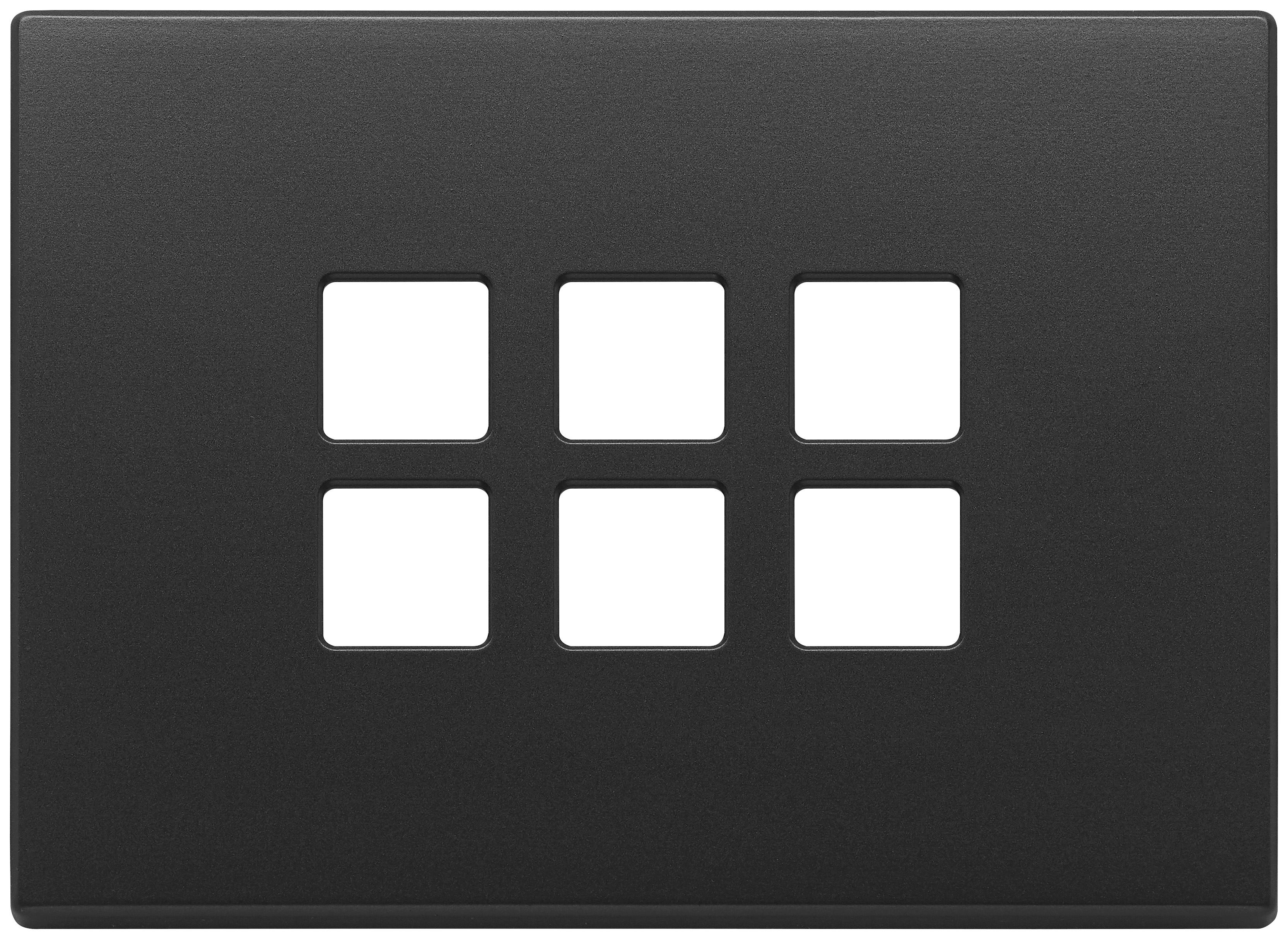 VIMAR - PLACCA 3MX6 FLAT GRIGIO ANTRACITE