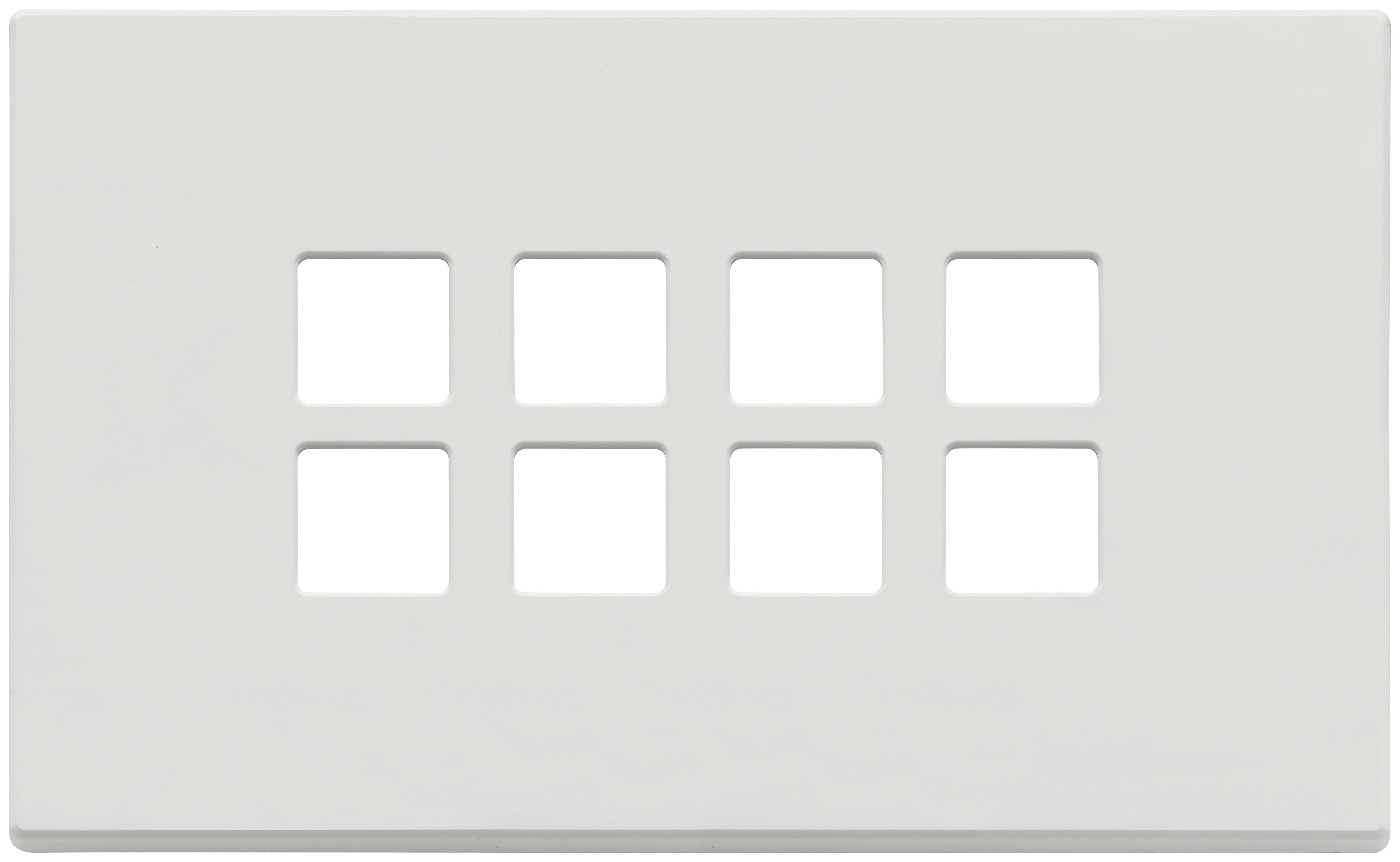 VIMAR - PLACCA 4MX8 FLAT BIANCO MATT