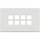 VIMAR - PLACCA 4MX8 FLAT BIANCO MATT