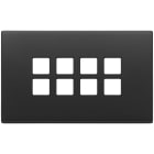 VIMAR - PLACCA 4MX8 FLAT GRIGIO ANTRACITE