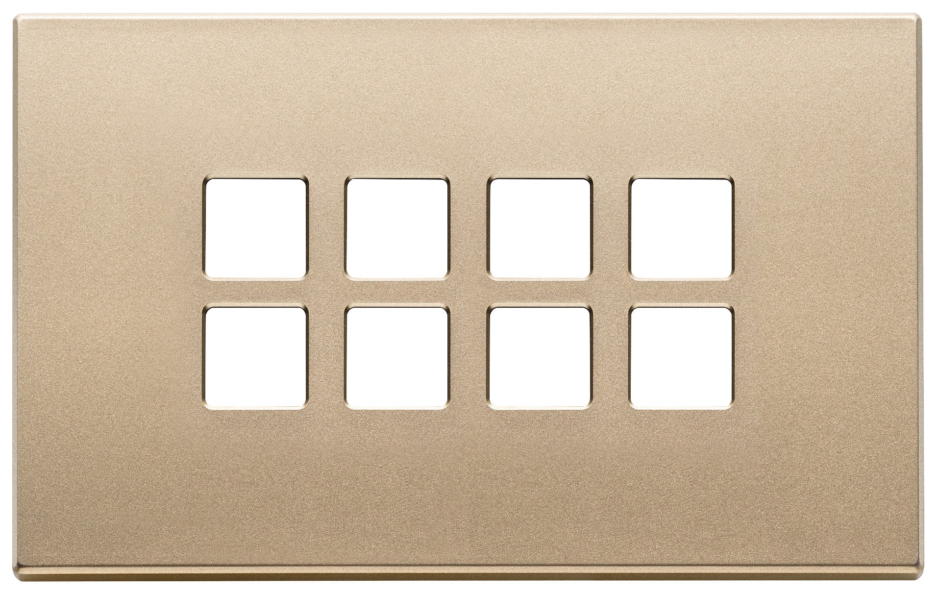 VIMAR - PLACCA 4MX8 FLAT ORO SATINATO