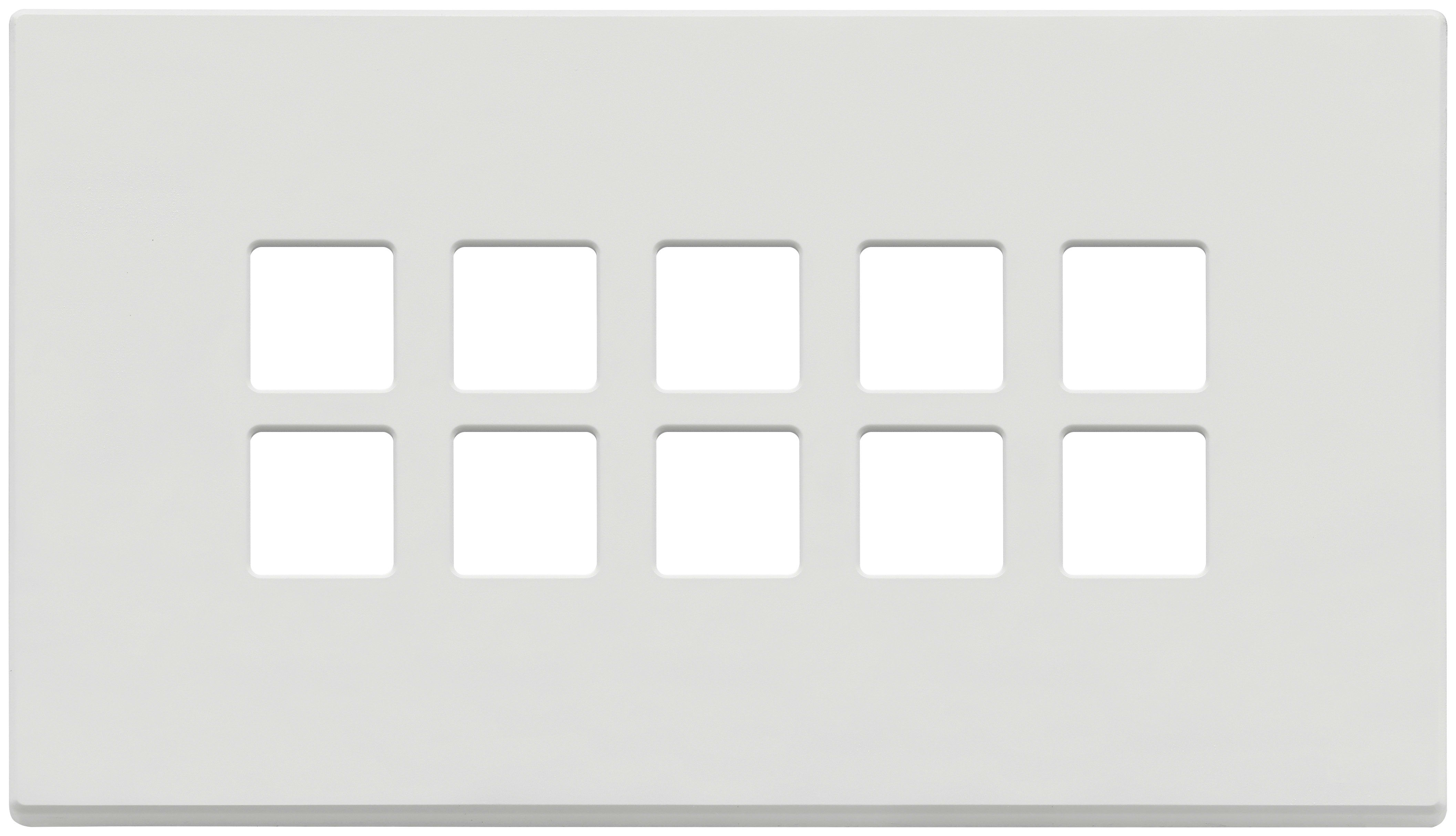 VIMAR - PLACCA 5MX10 BS FLAT BIANCO MATT